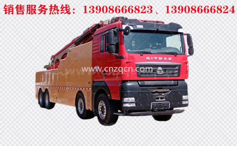 重汽汕德卡前四后八遠程供排水搶險車