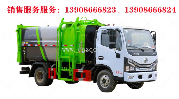 東風小多利卡D6側裝掛桶垃圾車